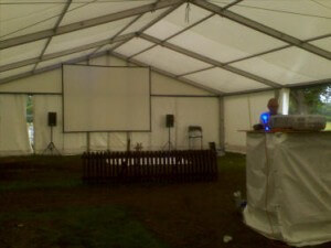 Marquee screen hire